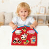 Wooden Farm Puzzle, 3D Farm Animal Cognition for Kids, Suitable for Preschoolers