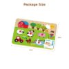 Wooden Farm Animal Educational Puzzle Toys for Baby's Early Cognitive Development-Jigsaw Puzzle
