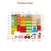 Children's wooden farm building building blocks toys children's educational toys