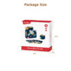 Wooden puzzle stacking blocks 9 pieces space wooden cube educational puzzle