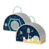 Wooden Children's Play House Space Series Toys Space Station Astronaut Theme Cartoon Toys
