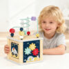 Wooden Montessori educational toy wooden space series bead line maze early childhood education