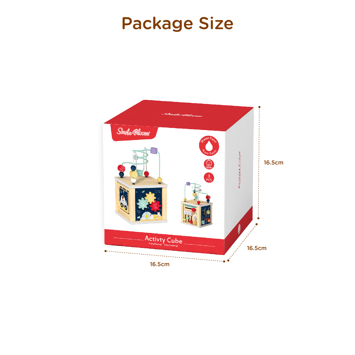 Wooden Montessori educational toy wooden space series bead line maze early childhood education - Image 4