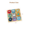 Wooden Space Montessori Toys Color and Geometric Shapes Sorting Kids Educational Toys Learning