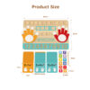 Montessori children's early education teaching toys finger counting xue game toys suitable for children's educational mathematics wooden toys