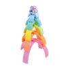 12-piece wooden rainbow stacking blocks for kids to develop creativity, cognition, colors, educational toys, fine motor skills