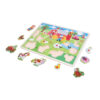 Wooden farm hand grip board puzzle Wooden puzzle peg puzzle Montessori game toys