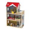 Popular Simulation Children's Three-Storey Playhouse | Mini Furniture Wooden Dollhouse Toys
