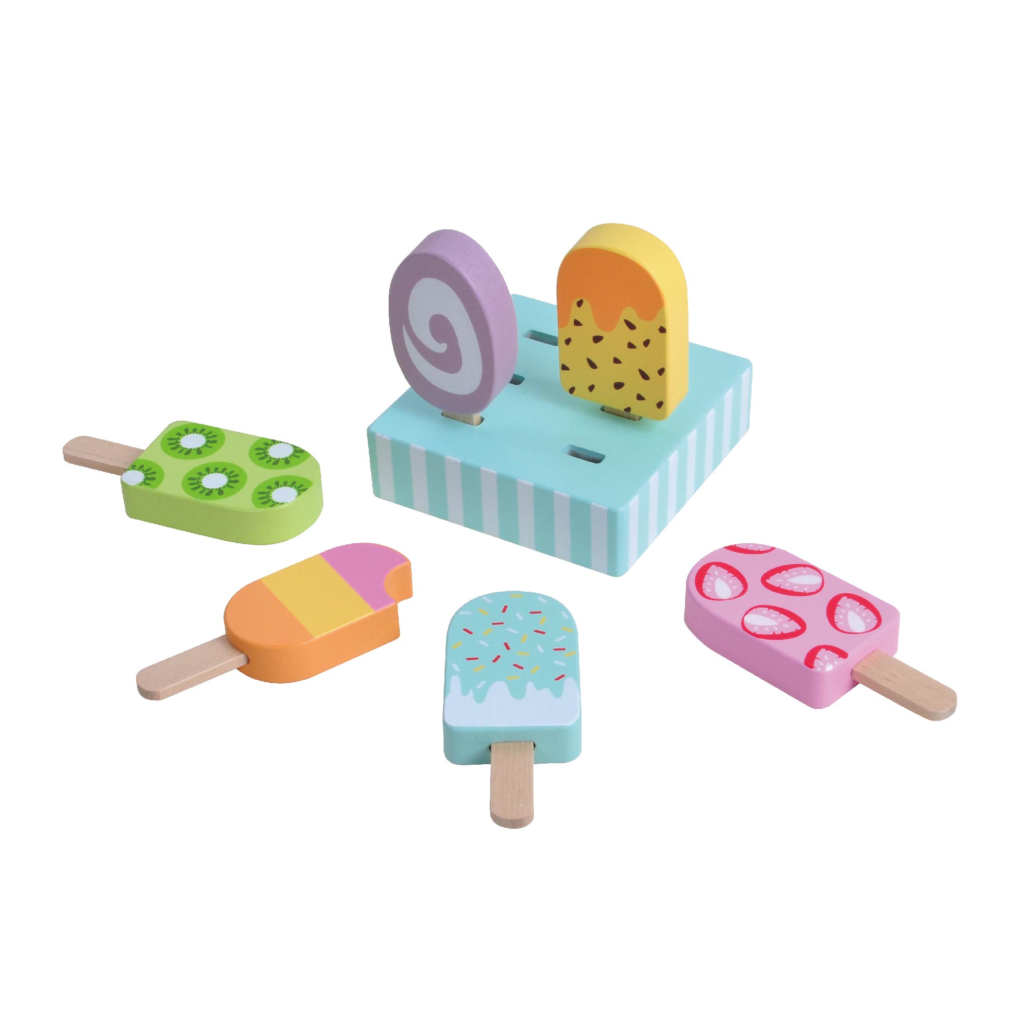 Ice cream toy set simulation toy wooden children's toy