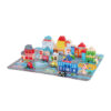 80 Pieces Wooden City Building Blocks Colorful Wooden Building Children's Educational Wooden Building Blocks Toys