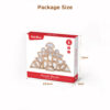 Wooden acrylic building block set to enhance creativity, develop fine motor skills and sensory development Geometric shape puzzle building toys