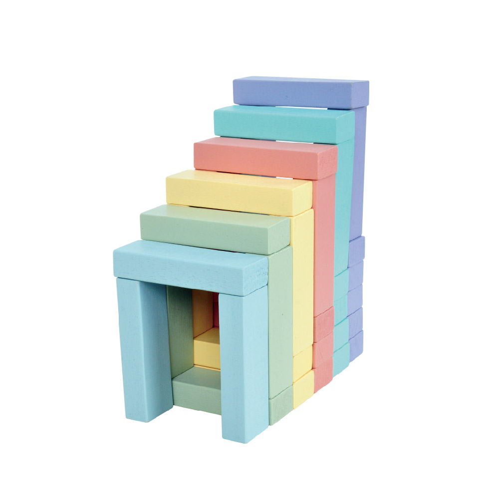 Wooden 4-in-1 stacking music, color stacking blocks, animal matching, math games, domino toys, educational stacking toys with dice - Image 7