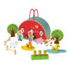 Wooden farm toy house children's pretend play scene game house early education educational toys