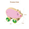 Wooden stretch animal push and pull toys Pig pull toys Educational baby walker