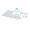 Wooden afternoon tea set Children's pretend tea party toys Suitable for toddler role-playing toys