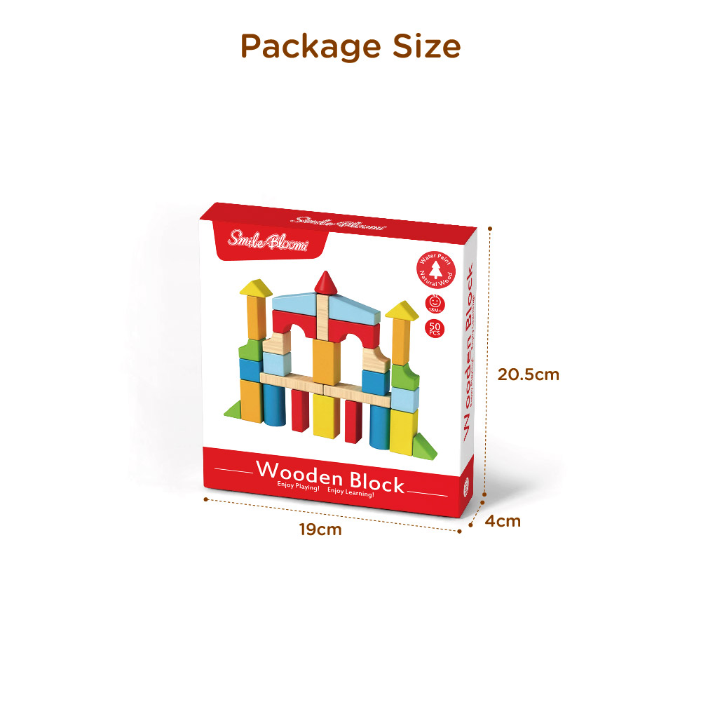 30PCS Wooden Block children's building block toy set stacking game educational toys - Image 4