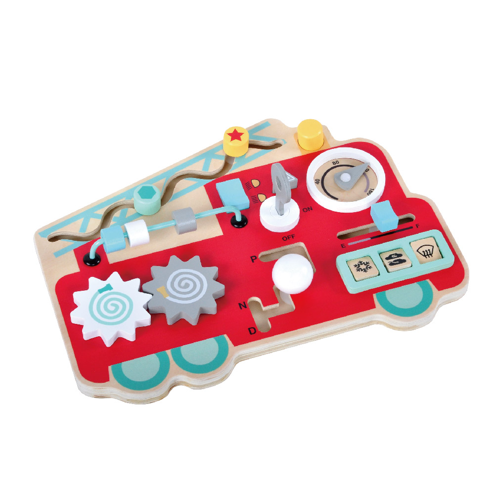 Busy Board Montessori Toys Simulated Driving Experience Car Steering Wheel Wooden Educational Toys for Children - Image 2