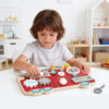Busy Board Montessori Toys Simulated Driving Experience Car Steering Wheel Wooden Educational Toys for Children