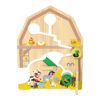 Wooden Farm Ramp Racing Car, Children's Early Education Track Slide Toys, Preschool Toys