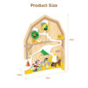 Wooden Farm Ramp Racing Car, Children's Early Education Track Slide Toys, Preschool Toys