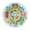 91-piece paper cartoon jigsaw puzzle creative city puzzle set