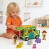 Wooden toy car, safari car, animal identification matching toys, children's educational toys