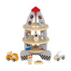 Wooden rocket toy for children Montessori simulation rocket three-layer wooden toy