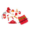 Wooden Firefighter Role-playing Toy Set Children's Simulated Firefighter Game Set