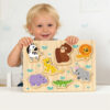 Children's wooden 3D puzzle, Montessori matching game learning toys