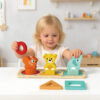 Wooden Animal Stacking Toys Educational Wooden Stacking Block Toy for Babies