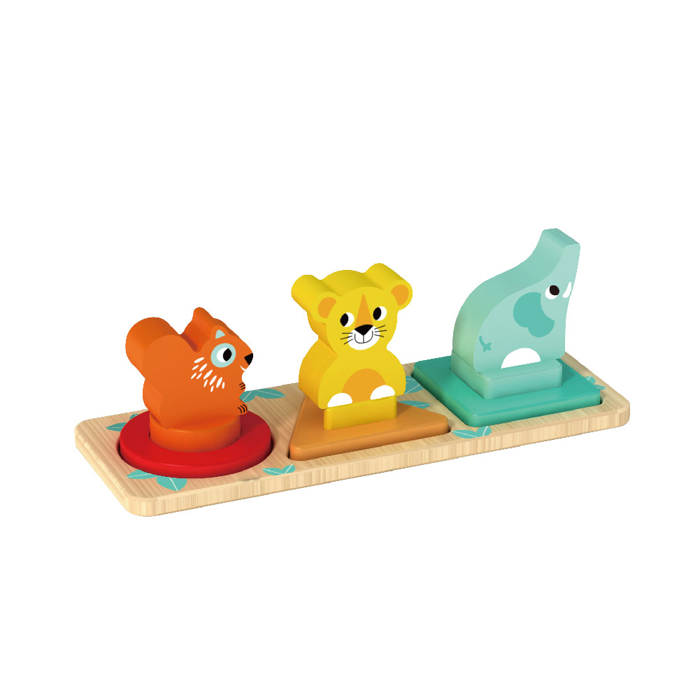 Wooden Animal Stacking Toys Educational Wooden Stacking Block Toy for Babies - Image 2