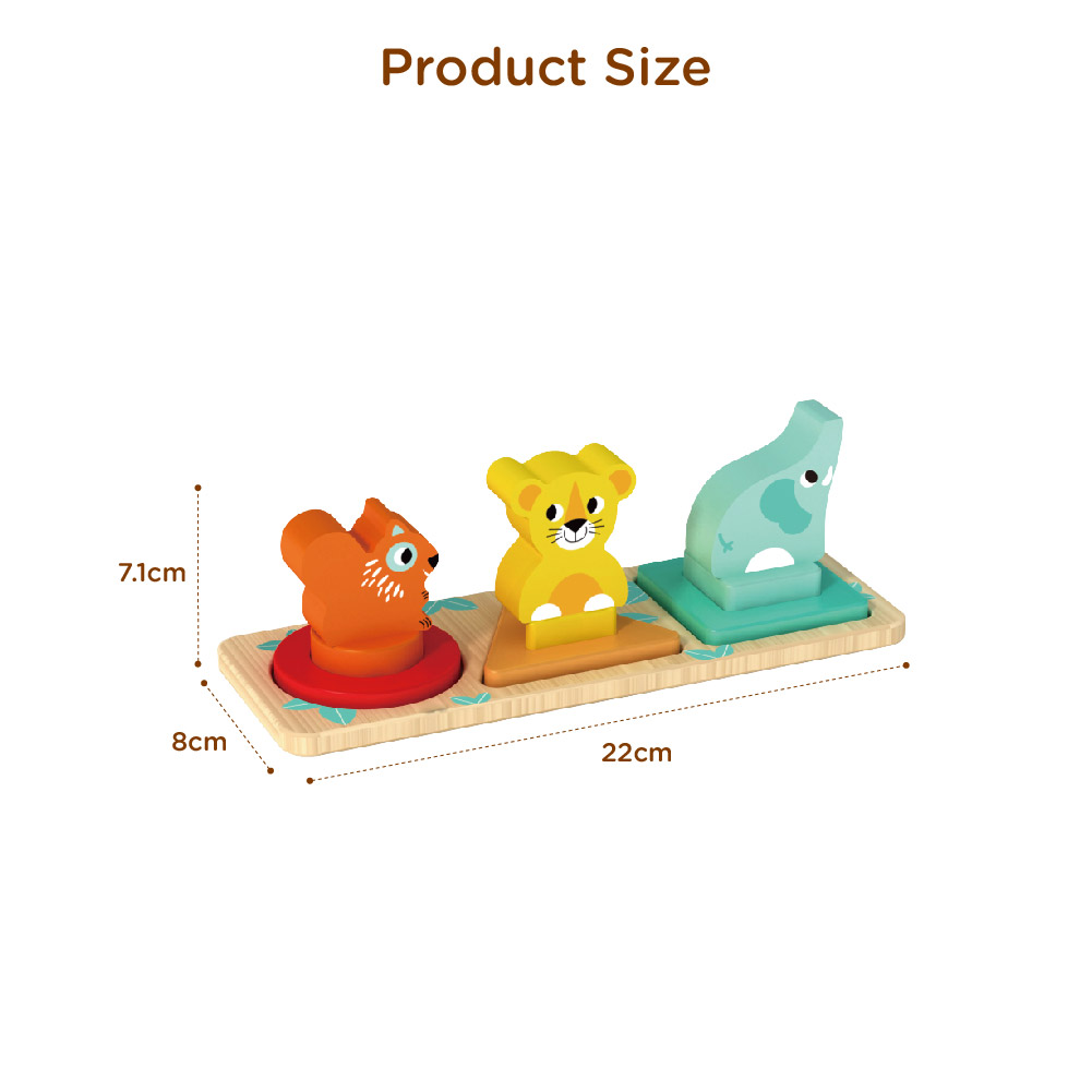 Wooden Animal Stacking Toys Educational Wooden Stacking Block Toy for Babies - Image 4