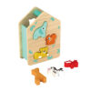 3D Cartoon Animals Wooden Jigsaw Puzzle Multi-functional Shape Sorting Montessori-Inspired Educational Game Kids Early Learning