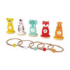 Wooden Animal Shape Sorting Games Ring Toss Game Toys Educational Wooden Toys for Kids
