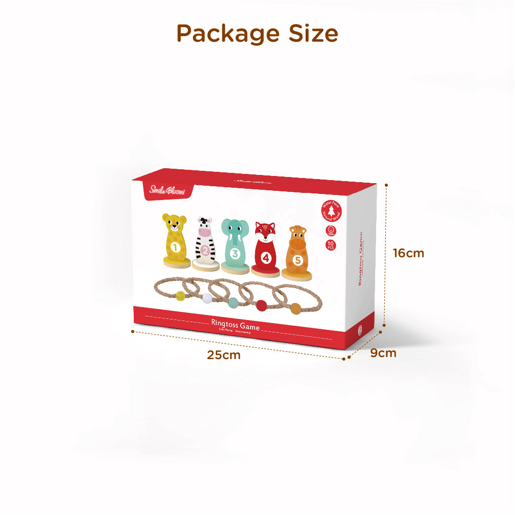Wooden Animal Shape Sorting Games Ring Toss Game Toys Educational Wooden Toys for Kids - Image 5