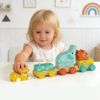 Wooden Train Preschool Education Color Recognition Animal Matching Toy Sorting Machine
