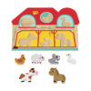 Wooden farm 3D puzzle Children's farm puzzle Montessori matching game learning toys