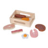 Wooden toy food set kitchen wooden food role play toys