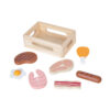 Wooden toy food set kitchen wooden food role play toys
