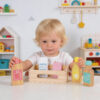 Children's pretend play toys simulation beverage combination set wooden children's educational toys