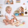 Wooden frame various juice cheese set wooden food set children's toys