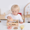 Children's educational toys wooden donut cookies and popsicle set wooden children's afternoon tea toys
