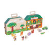 Montessori Wooden Wildlife Park Animal Matching Shape Color Classification Stacking
