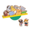 Wooden zoo balance toys, children's educational animal stacking games, improve baby's hands-on balance abilities