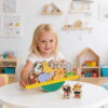 Wooden zoo balance toys, children's educational animal stacking games, improve baby's hands-on balance abilities