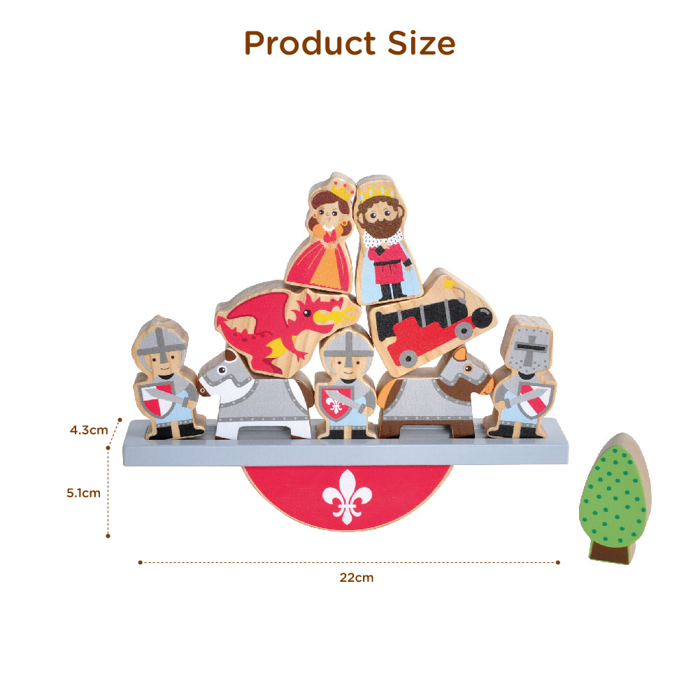 Castle Balance | Educational toys creative cartoon balance game wooden Castle balance block game for kids - Image 4