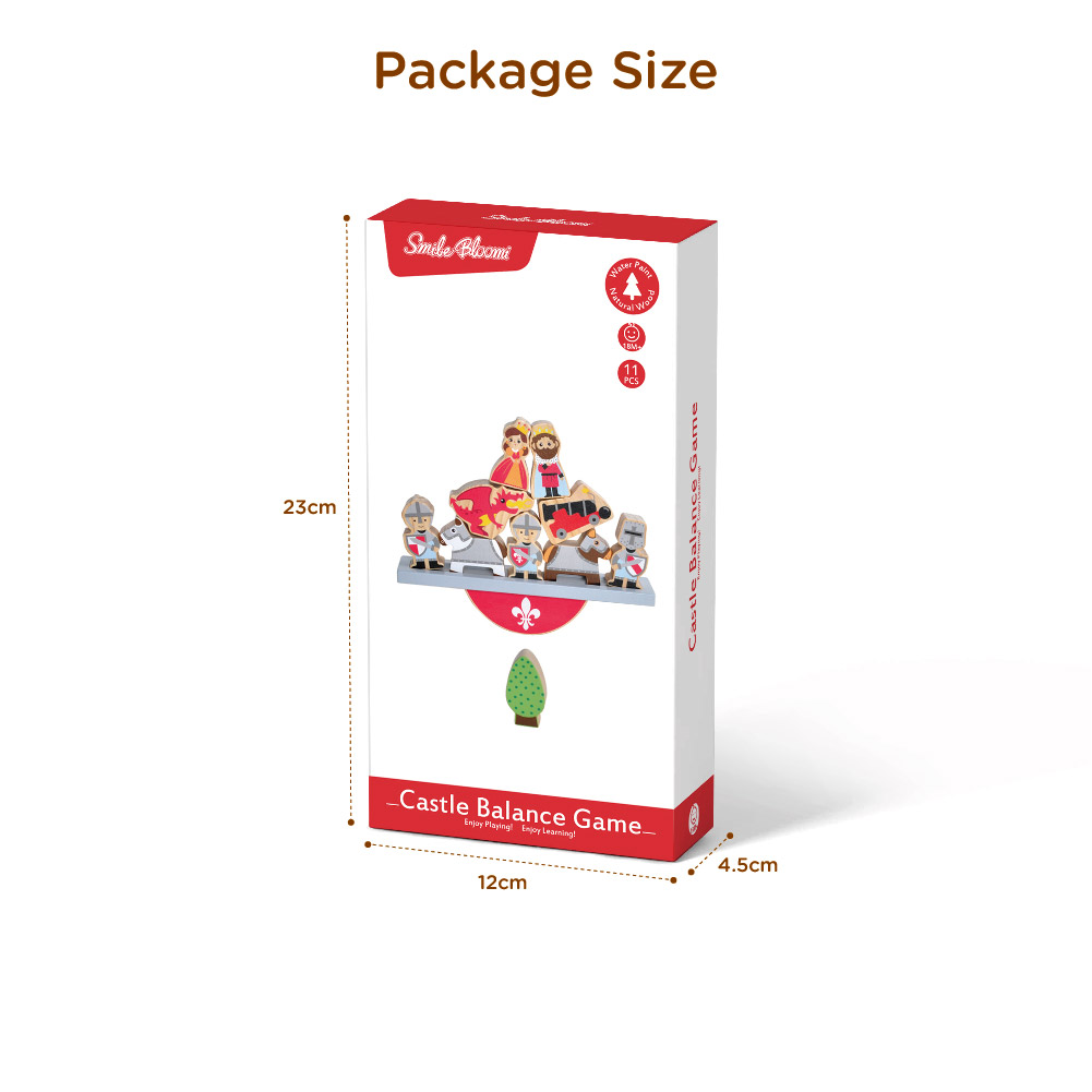 Castle Balance | Educational toys creative cartoon balance game wooden Castle balance block game for kids - Image 5