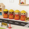 Firefighter Doll wooden dolls educational and fun toys