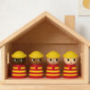 Firefighter Doll wooden dolls educational and fun toys