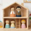 Happy Family Doll Toy Wooden Doll Family Educational Funny Toys